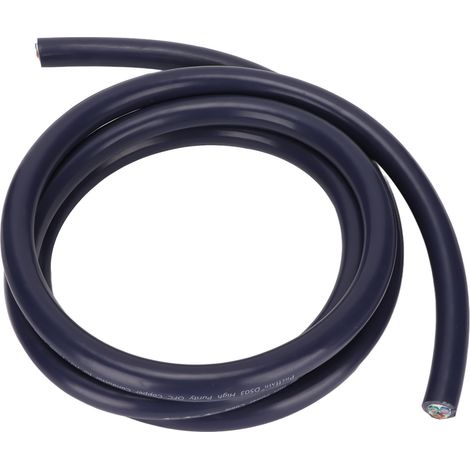 Câble d'alimentation audio Preffair D503 12 AWG OFC pour home cinéma et systèmes HiFi, longueur 2 mètres