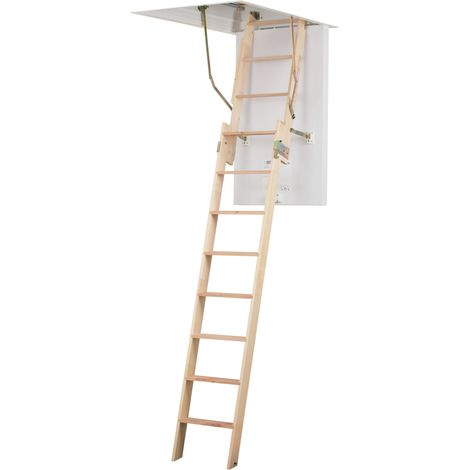 Dolle Bodentreppe clickFIX® 2-teilig bis 274cm Raumhöhe mit U-Wert 0,49 Deckenöffnung 120x70cm