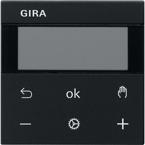 Gira 5393005 Temperaturregler schwarz modern