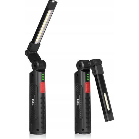 Linterna LED Eslas, 2 unidades, recargable, para taller, con imán de 360° y 7 modos. (1/5)