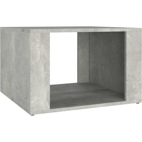 Maison Exclusive - Comodino Grigio Cemento 57x55x36 cm in Legno Multistrato