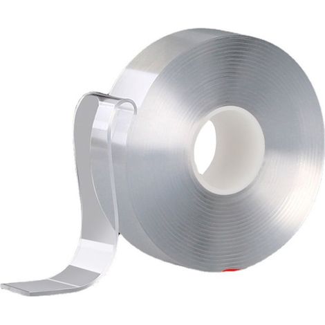Nastro adesivo trasparente, adatto per accessori da cucina e bagno, impermeabile, resistente alle impronte digitali, striscia sigillante, nanotecnologia, 5 m (1/5)