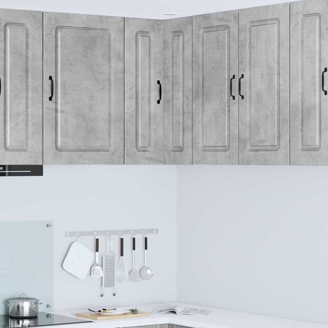 Küchenschrank Kalmar Beton Grau 57 x 57 x 80 cm Holzwerkstoff