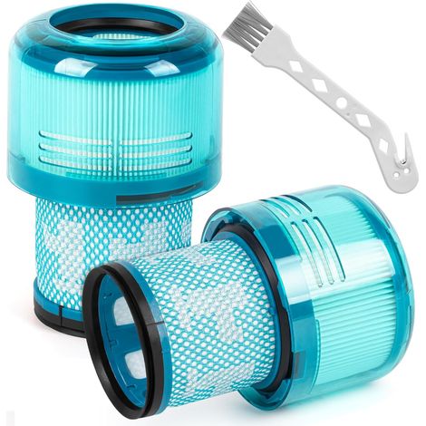 2 Stück Filters für Dyson V15 V11 Absolute, Kompatibel mit Dyson V11 V15 SV14 SV17 SV22 Detect Animal Absolute Extra Pro Torque Drive Akku Staubsauger, Ersetzen Sie  970013-02