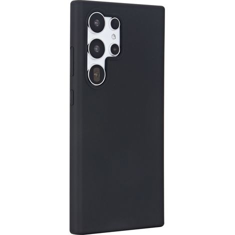 Custodia nera eSTUFF Infinite Riga per Galaxy S24 Ultra, 51% PC riciclato, 25% silicone, ES67402002