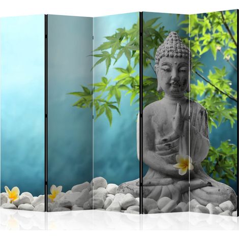 Paravent 5 Volets "Meditating Buddha" 172x225cm (1/2)
