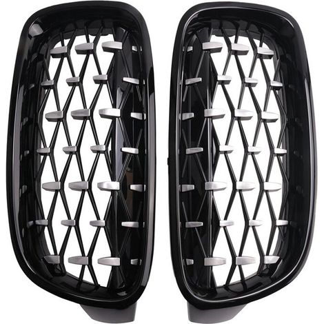 Frontgrill (Niere), Motorhaubengrill (Diamantmuster, Meteor-Grill) für F30 F31 F35 320I 328I 335I 2012-2018
