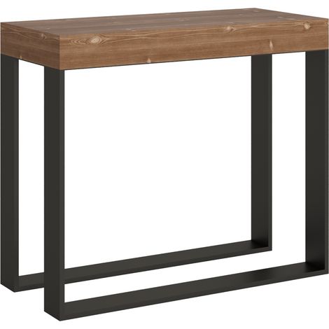Consolle allungabile 90x40/290 cm Elettra Premium telaio Antracite Colori Itamoby: Abete Tinto (1/5)