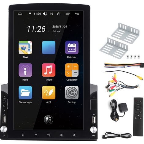 Autoradio Android 13 10.1 pouces GPS Bluetooth écran stéréo multimédia 1+32 Go (1/5)