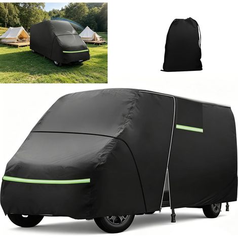 Housse de Protection Voiture Exterieur, Compatible avec L2H2 Van, Housse de Voiture, Protection Toutes Saisons, Imperméable, Isolante Thermique Anti-UV, avec Sac de Rangement (1/5)