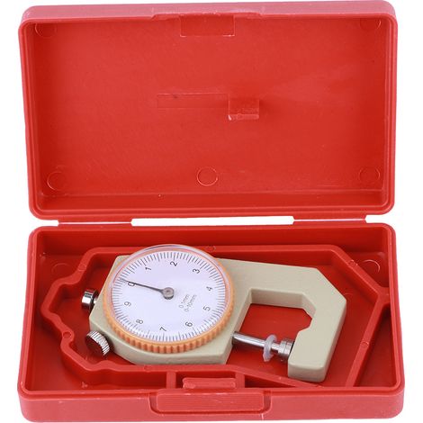 Silberner Flachkopf-Dickenmesser 0-10 mm für Schmuck und Leder (1/5)