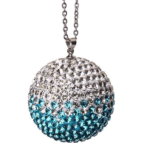 Pendentif Cristal - Boule Porte-Bonheur Pour Rétroviseur Auto - Décoration Intérieur Voiture - 3,5 cm - Chaîne 45 cm - 1 Pièce (1/5)