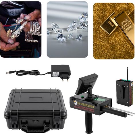 Détecteur de métaux professionnel, kit de détecteur de métaux avec affichage LED, détecteur de métaux longue distance, détecteur de métaux pour or, argent, cuivre, pierres précieuses, diamond,