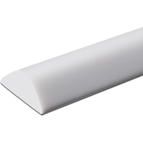 Seuil de Douche Autocollant Blanc 1 m, Flexible et Découpable Barrière d’eau souple pour douche, baignoire, lavabo, cuisine ou machine à laver sur surface lisse compatible (1/5)
