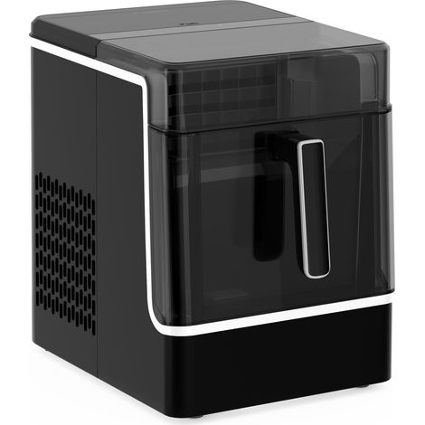 Klarstein Ice Lux máquina de hacer hielo  Acero inoxidable  23kg/24h  Autolimpiante