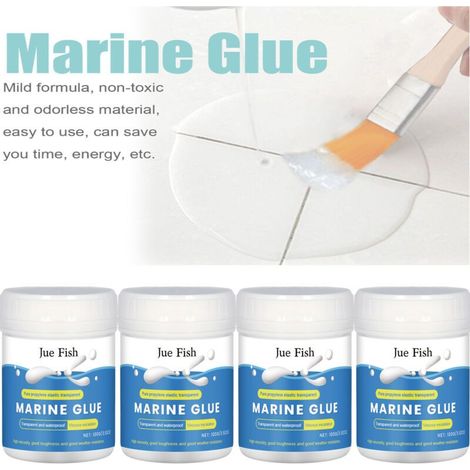 Lot de 4 agents anti-fuite imperméables, mastic isolant transparent 100g (1/5)