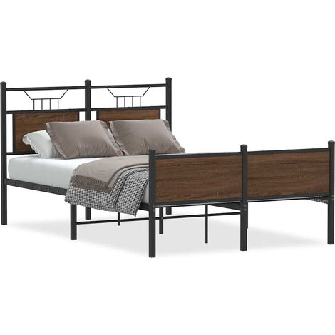 Maison Exclusive - Giroletto senza Materasso Rovere Marrone 120x190 cm Truciolato (1/5)