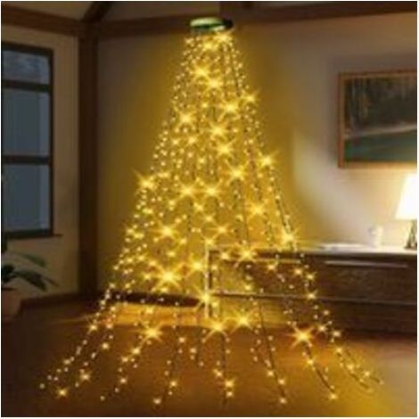 Guirlande Lumineuse Sapin NoëL, 2M 16 Branche 400 LED Guirlande Lumineuse Arbre Noel avec 8 Modes et Minuteur, Ilumineuse de sapin de Noël Imperméable pour Décoration Sapin de Noël - Blanc chaud (1/5)