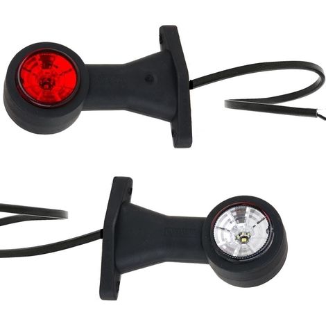 Lámpara de posición LED blanca y roja 12V 24V Lámpara de posición recta - FT-009B LED (1/5)
