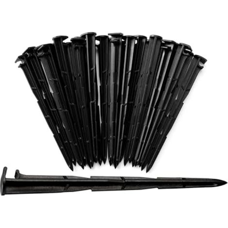 25 Pièces 4/7mm Piquets de Support de Tuyau D'irrigation, D'irrigation D'égouttement Support, pour Tube d'égouttement 4/7mm, pour Potagers, Jardins, Parterres