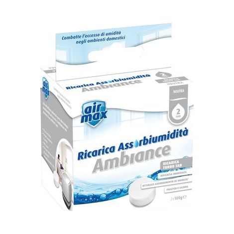 AIRMAX MINI TAB RICARICA - INODORE NR 2XGR 100- 6 pezzi
