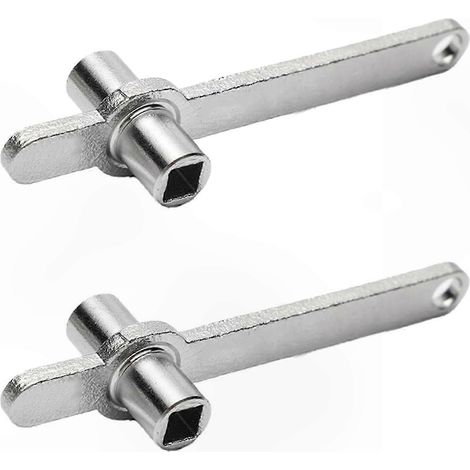 Clé à radiateur en acier inoxydable, disponible en tailles impériales et métriques, un outil de purge haute performance. (1/4)