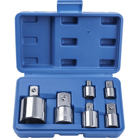 Soavoa Adaptateur Douille Carré 6 Pièces Acier Vanadium Conversion 1/4 3/8 1/2 Pour Clé À Cliquet Et Visseuse Électrique (1/3)