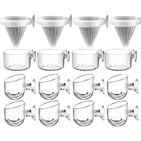 Set mit 16 transparenten Acryl-Töpfen für Wasserpflanzen (1/5)