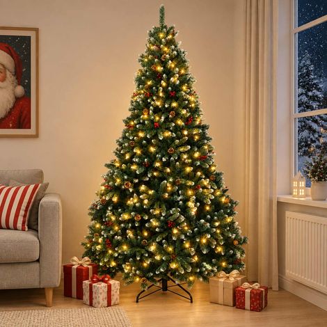 vidaXL Árbol de Navidad artificial con ramas articuladas 300 cm (1/5)