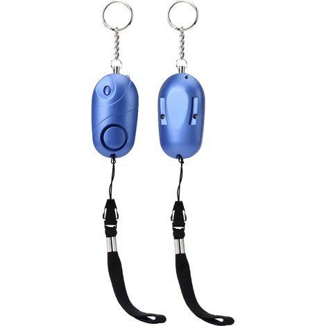 Porte-clés d'alarme de sécurité personnelle 130 dB, sirène anti-agression avec lampe torche LED