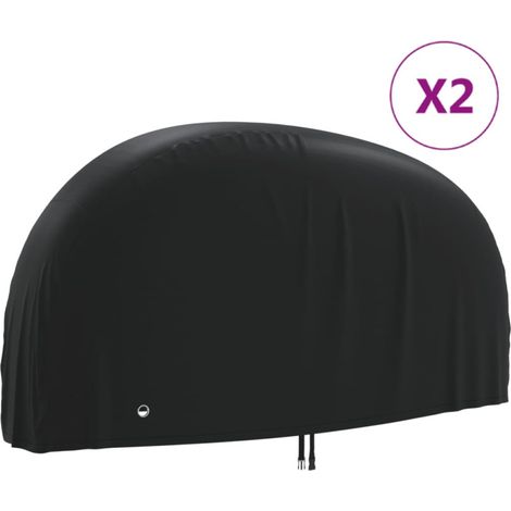 vidaXL Coperture per Bici 2 pz 200x70x110 cm 190T in Tessuto Oxford (1/5)