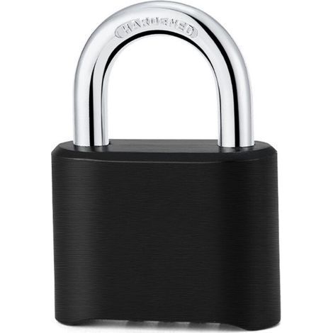 Bottom Opening Password Lock Padlock Extended Lock Beam Warehouse Dormitory Door Management Black Password Padlock (1/5)