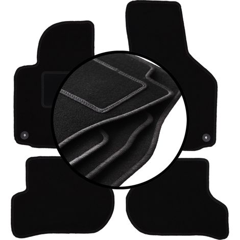Ensemble complet de tapis en velours pour : Volkswagen Golf VI à hayon, variante, break (2009-2013)