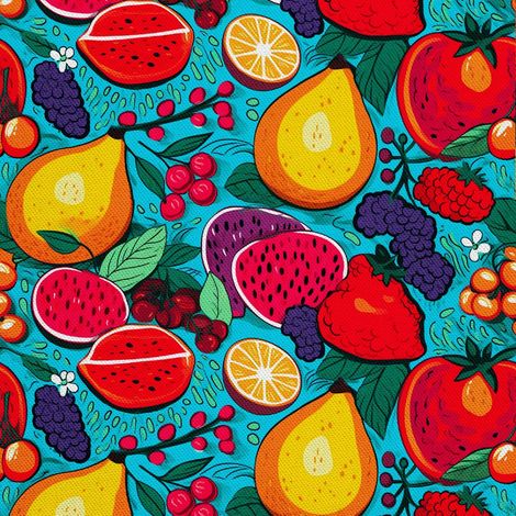 Tela decorativa para exteriores Oxford - Motivo frutal  DX6015 (1/5)