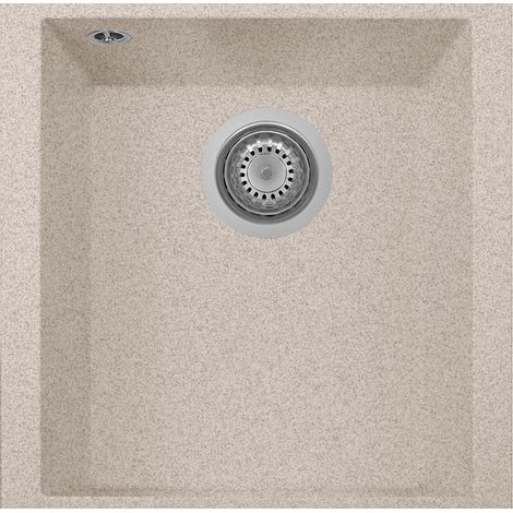 Lavello composito cucina Plados ON4110ST una vasca Sottotop - UG94 Avena