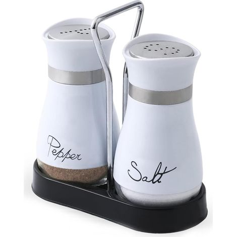 Lot de 2 salières et poivrières, salières et poivrières, ensemble salières et poivrières, accessoires de cuisine-AquaForge (1/5)