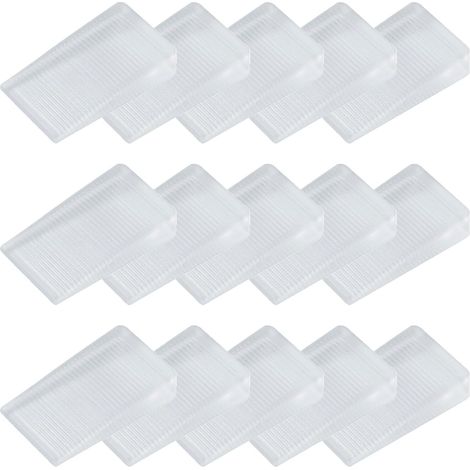 16 x Cales de Meubles Transparent, Cales en Plastique pour Meubles, WC, 2 Tailles (5 mm et 10 mm Hauteur) (1/5)