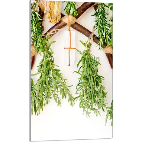 TAGLIERE IN VETRO 30x52 Erbe aromatiche (1/5)