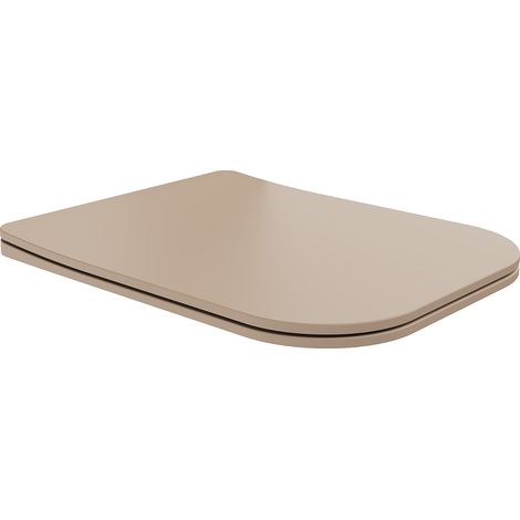 Mexen Teo langsam schließender Sitz, Slim, Duroplast, cappuccino matt - 39840064 (1/4)