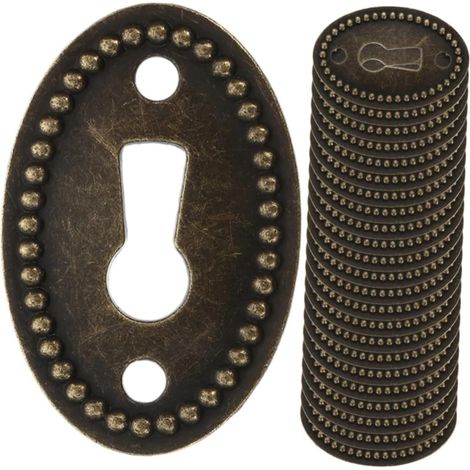 Uonlytech Lot de 24 plaques finition ovales pour serrures commode (1/5)