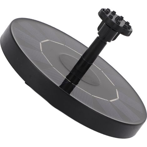 Fontaine solaire SF034 avec pompe à eau de 1,0 W, diamètre 130 mm, 6 buses, hauteur de jet maximale de 30 à 50 cm. Convient pour les jardins, les bassins, les piscines, les aquariums et les espaces ex (1/5)