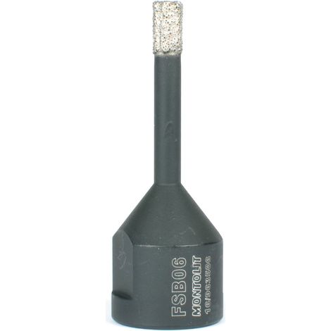 CORONA DE PERFORACI脫N MONTOLIT SECO/H脷MEDO MONDRILLO NEGRO 脴 6mm
