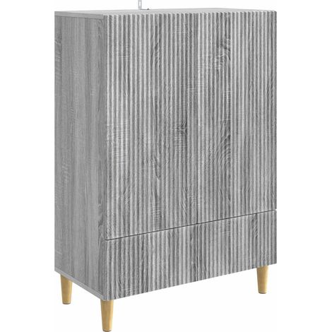 Sideboard Graues Sonoma 66 x 34,5 x 95 cm Holzwerkstoff vidaXL