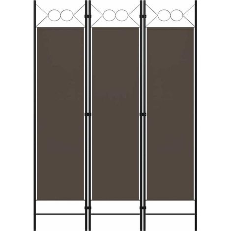 vidaXL Biombo divisor de 3 paneles gris antracita 120x180 cm (1/5)