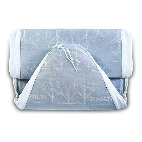 Polti PAEU0339 Telo Asse da Stiro XL, in Cotone, Dimensioni 126 x 50,5 cm, Bianco e Grigio (1/3)