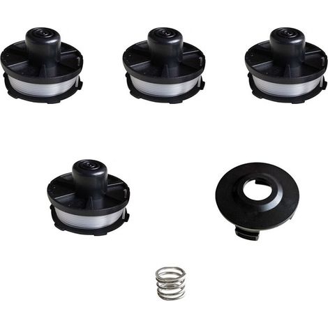 Kit de bobines et ressorts de rechange pour coupe-bordures Makita, 4 bobines, noir, compatible avec 1958581/1961469 (1/3)