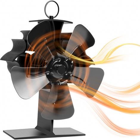 Ventilateur Chauffant 5 Pales Large Zone Chauffage Rapide Portable Camping Pêche Domicile Bureau Thermostat Réglable (1/4)