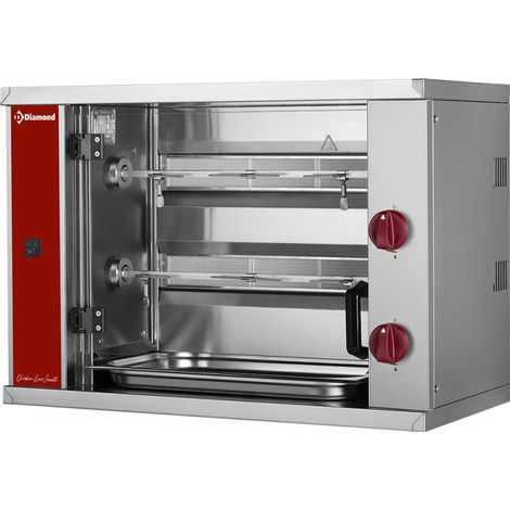 Rôtissoire à poulets - Gaz - 2 x 3 poulets - Diamond (1/2)