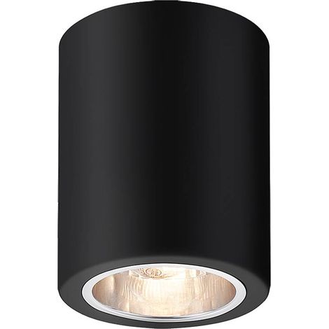 Lampada a soffitto/lampada da raccolta Kobald Metal Matt Black E27 1x Max 25W H: 11 cm Ø9 cm Dimmabile (1/4)