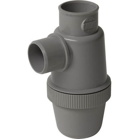 Nicoll – Siphon de lavabo entrée verticale 40 – Filetage 1 1/4" – Polypropylène – Pour installations sanitaires